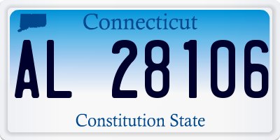CT license plate AL28106