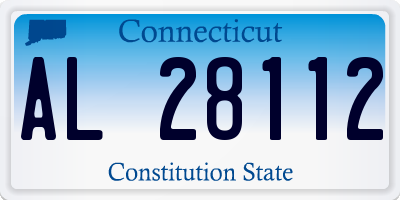 CT license plate AL28112