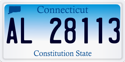 CT license plate AL28113