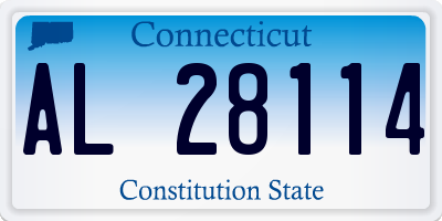 CT license plate AL28114