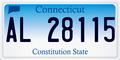 CT license plate AL28115