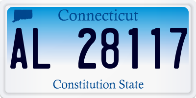 CT license plate AL28117