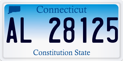 CT license plate AL28125