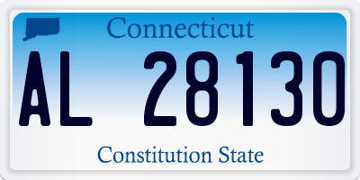 CT license plate AL28130