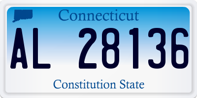 CT license plate AL28136