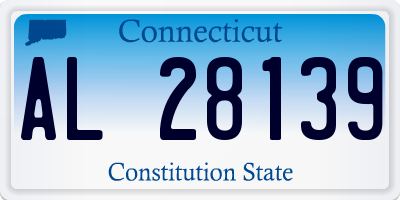 CT license plate AL28139