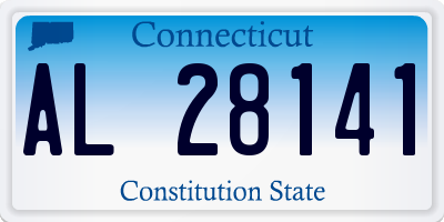 CT license plate AL28141