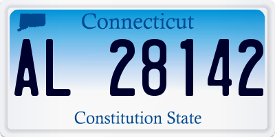 CT license plate AL28142