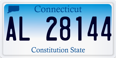 CT license plate AL28144