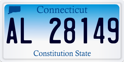 CT license plate AL28149