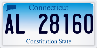 CT license plate AL28160