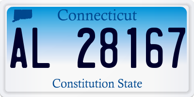 CT license plate AL28167