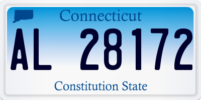CT license plate AL28172