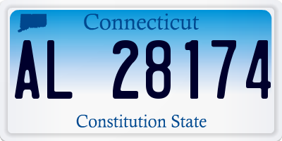 CT license plate AL28174