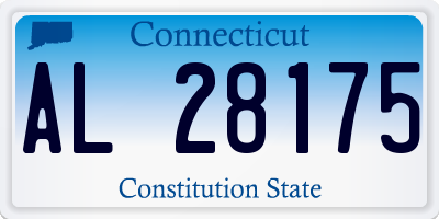 CT license plate AL28175