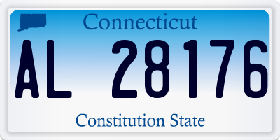 CT license plate AL28176