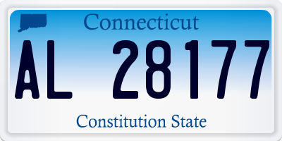 CT license plate AL28177