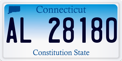 CT license plate AL28180