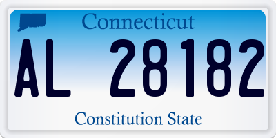 CT license plate AL28182