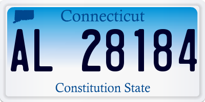 CT license plate AL28184