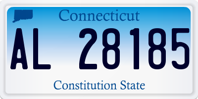 CT license plate AL28185