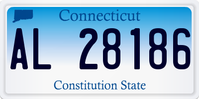 CT license plate AL28186