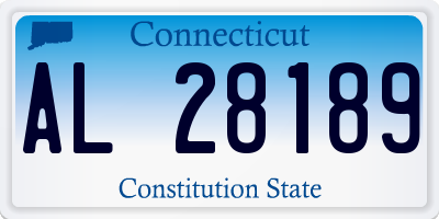 CT license plate AL28189