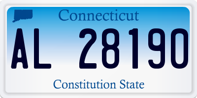 CT license plate AL28190