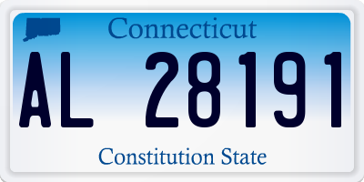 CT license plate AL28191