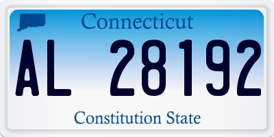CT license plate AL28192
