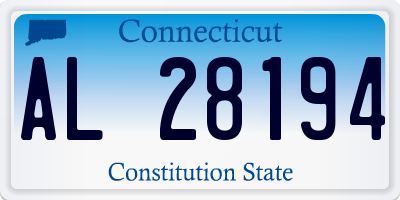 CT license plate AL28194