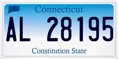 CT license plate AL28195