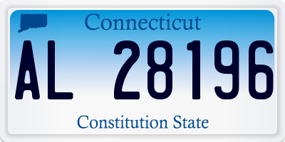 CT license plate AL28196