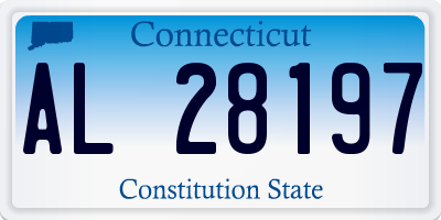 CT license plate AL28197