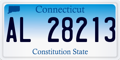 CT license plate AL28213