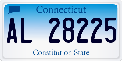 CT license plate AL28225