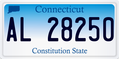 CT license plate AL28250