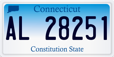 CT license plate AL28251