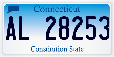 CT license plate AL28253