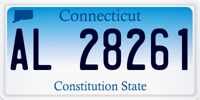 CT license plate AL28261