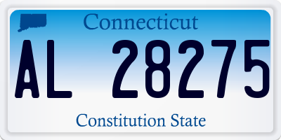 CT license plate AL28275