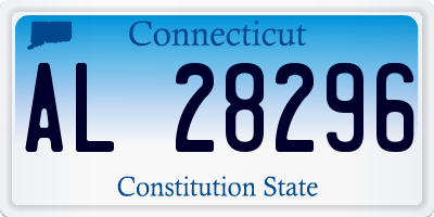 CT license plate AL28296