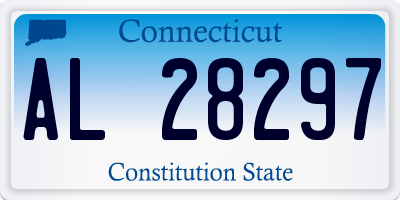 CT license plate AL28297