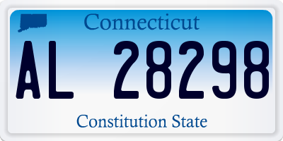 CT license plate AL28298