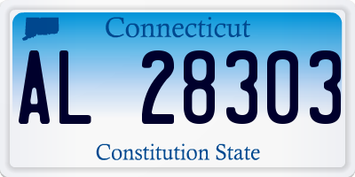 CT license plate AL28303