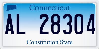 CT license plate AL28304