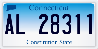CT license plate AL28311