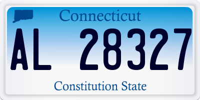 CT license plate AL28327