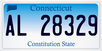 CT license plate AL28329