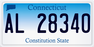 CT license plate AL28340